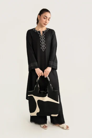 Embroidered Arabic Lawn Shirt
